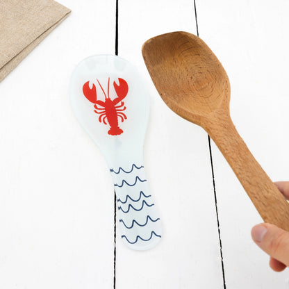 Lobster - 9.25" Glass Spoon Rest