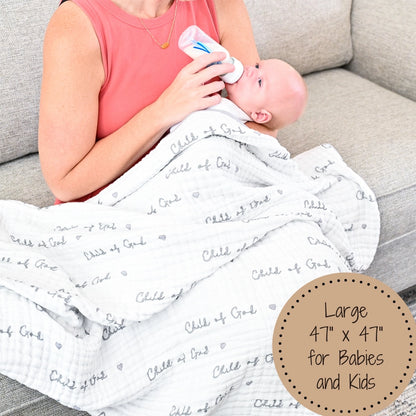 Child of God Baby Toddler Muslin Blanket