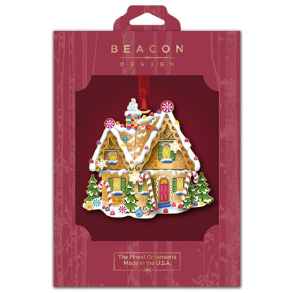 Gingerbread House Brass Ornament