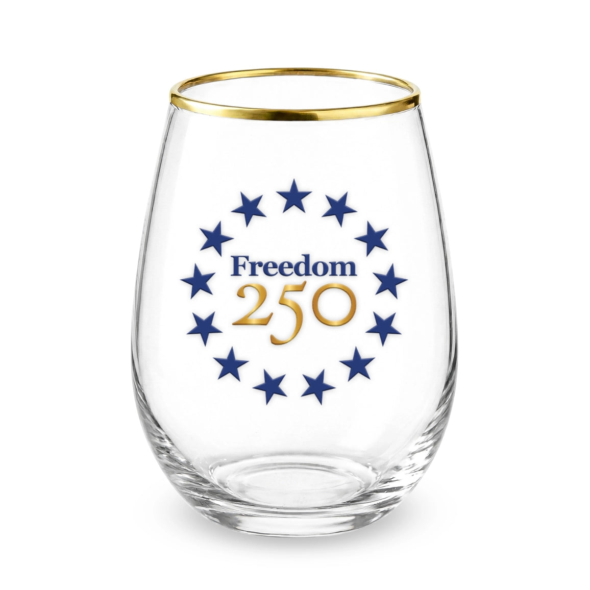Freedom 250 Stemless Wine Glass - Officially Licensed