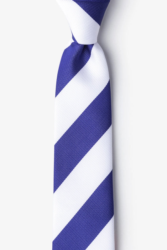 Blue and White College Collegiate Stripe - School Colors