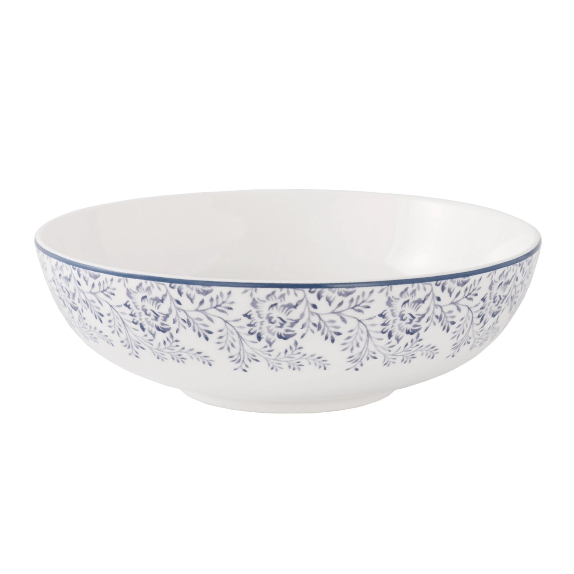Delicate Blue Floral Bone China Dinnerware Set 16 Pc for 4