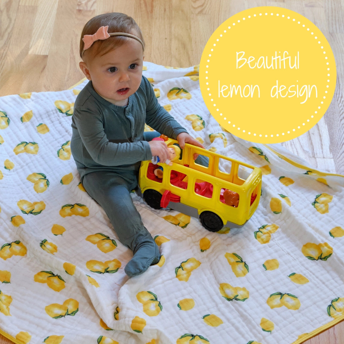 Main Squeeze Baby Todller Muslin Blanket