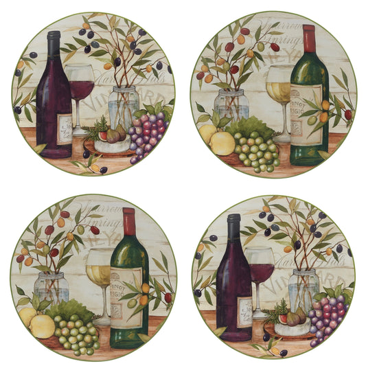 Meadow Brook Dinner Ceramic Plate 10.5in Set of 4
