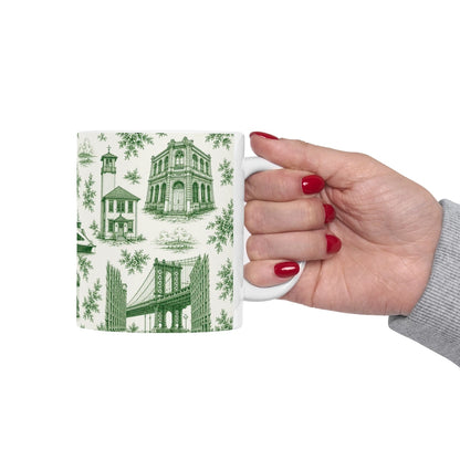 Dumbo Toile De Jouy Chinoiserie Ceramic Mug