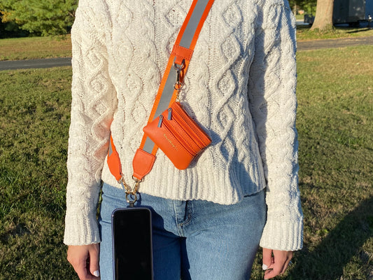 Clip & Go Strap with Pouch - Reflective Collection