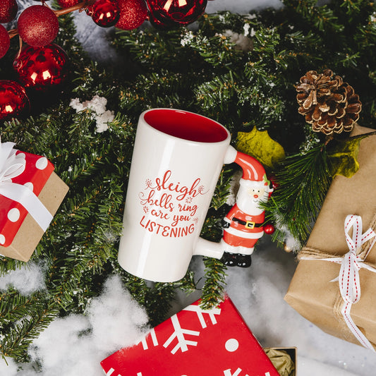 Sleigh Bells - 17.5 oz Latte Mug