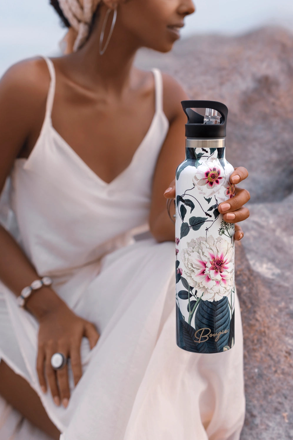 Peony | Blossom 25 oz Insulated Water Bottle