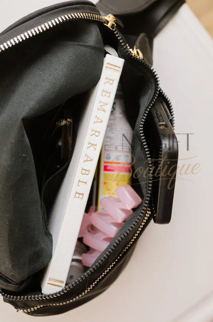 Farah Fanny Bum Bag - Black Checkered Fanny Packs