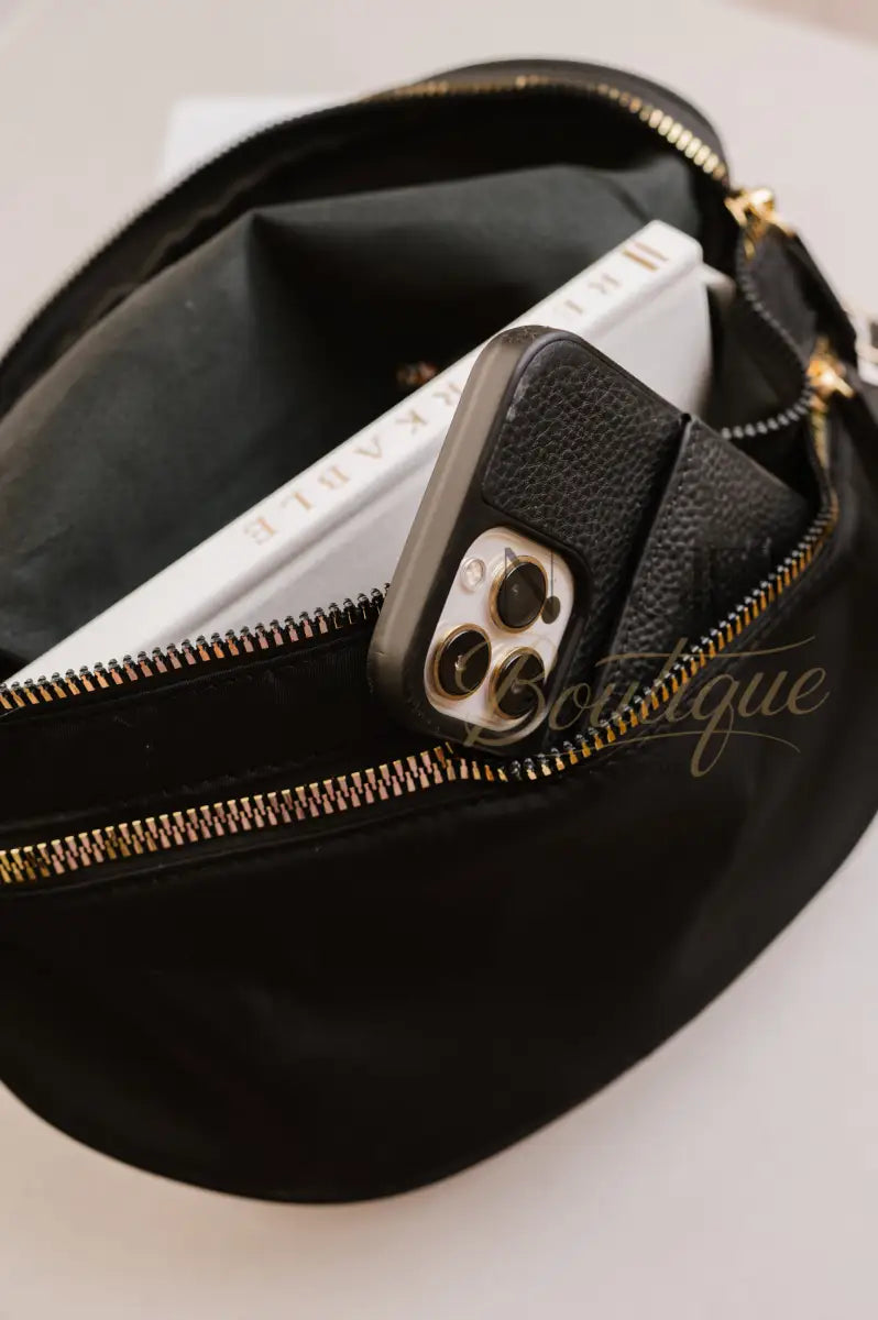 Farah Fanny Bum Bag - Black Checkered Fanny Packs