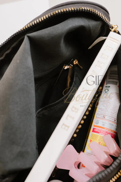 Farah Fanny Bum Bag - Black Checkered Fanny Packs