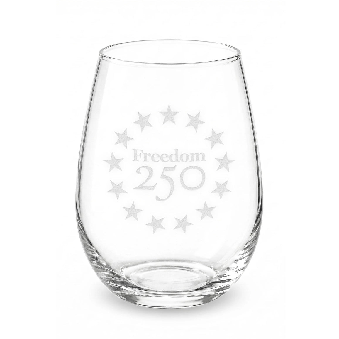 Freedom 250 Stemless Wine Glass - Officially Licensed