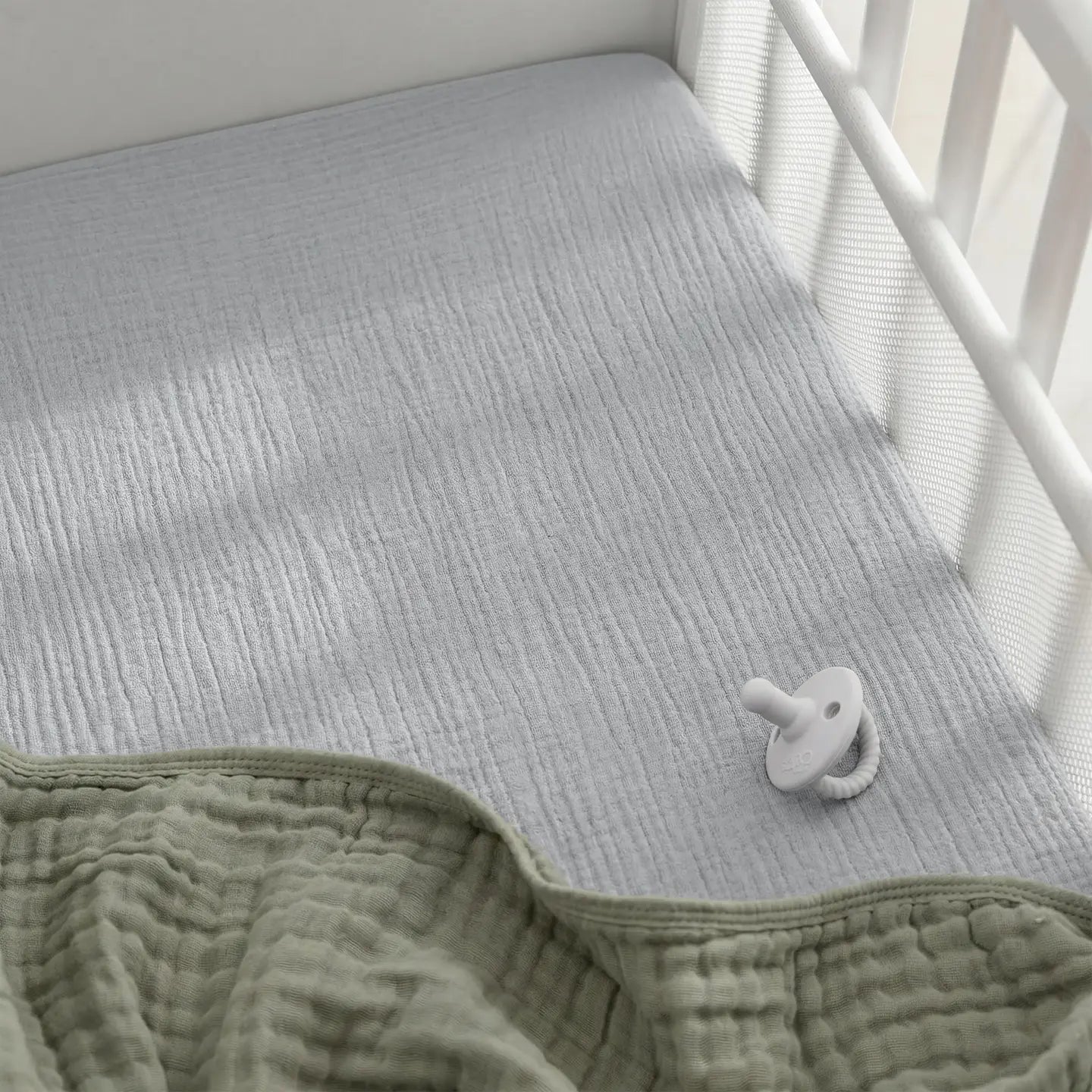 Comfy Cubs Muslin Bassinet Sheet, 2-Pack 100% Soft Cotton