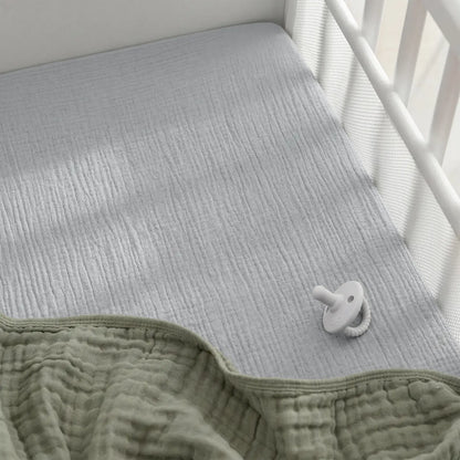 Comfy Cubs Muslin Bassinet Sheet, 2-Pack 100% Soft Cotton