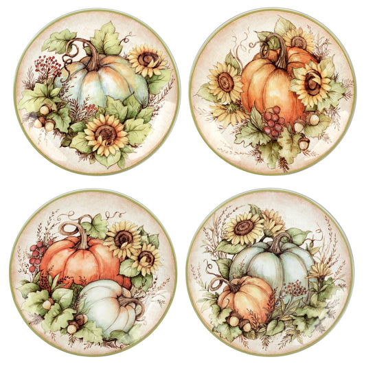 Autumn Harvest Breeze Salad Plate 9in Asst. 16 pc