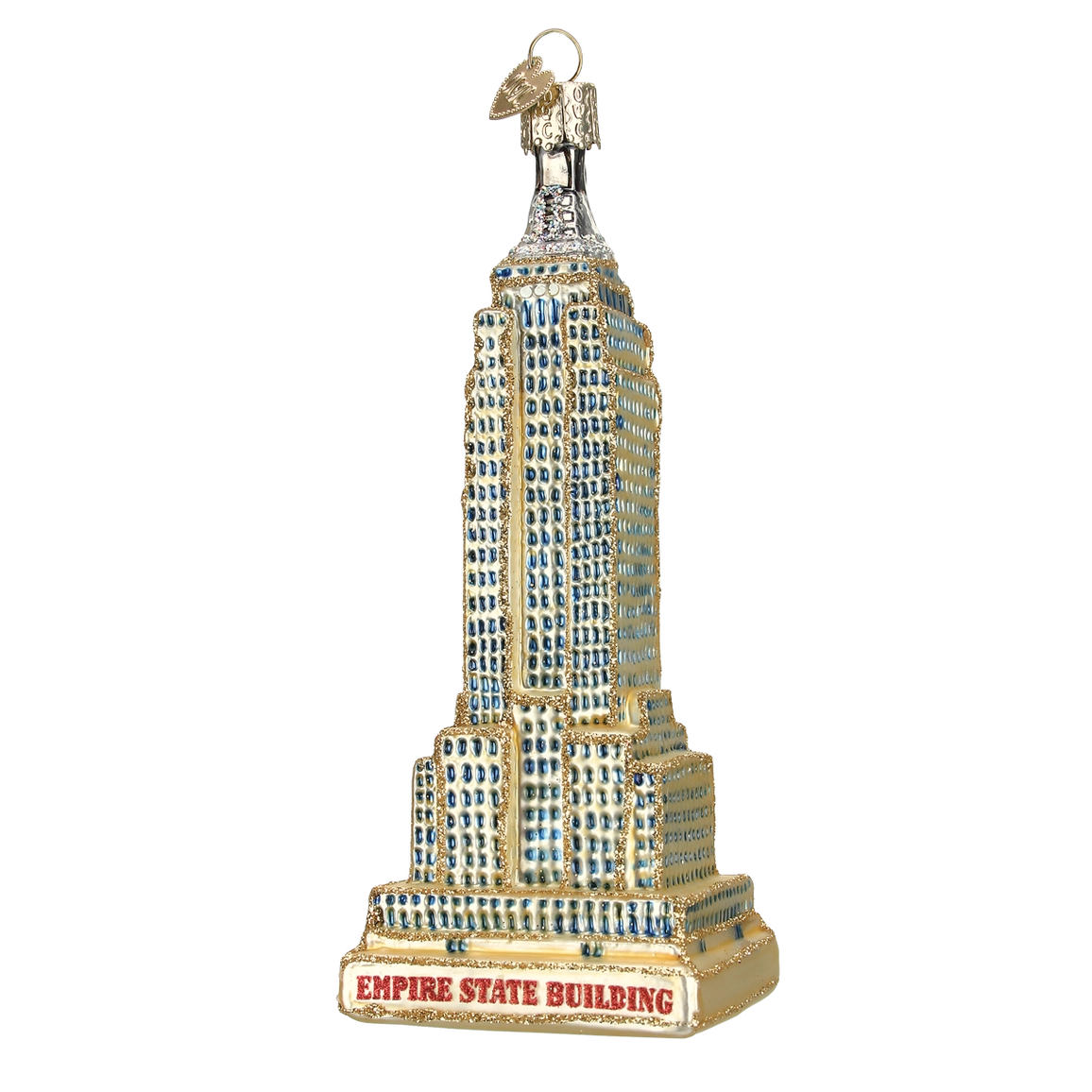 Empire State Building Blown Glass Ornament