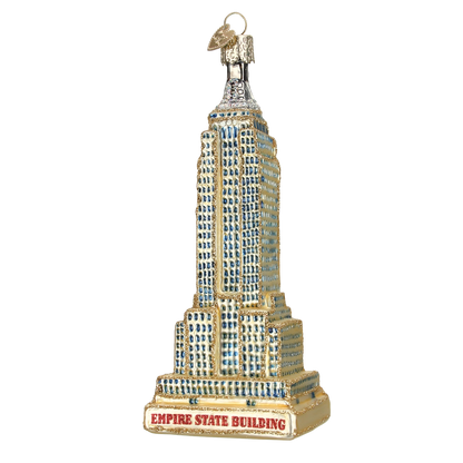 Empire State Building Blown Glass Ornament