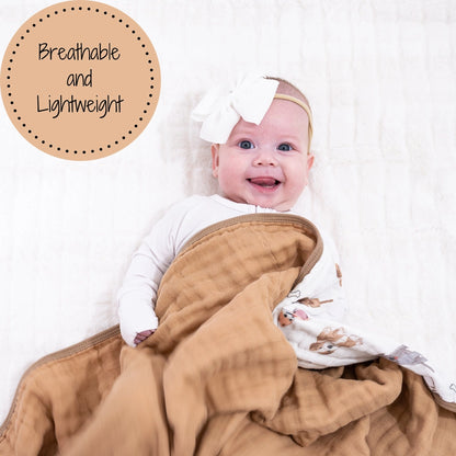 Woof Woof Muslin Baby Blanket