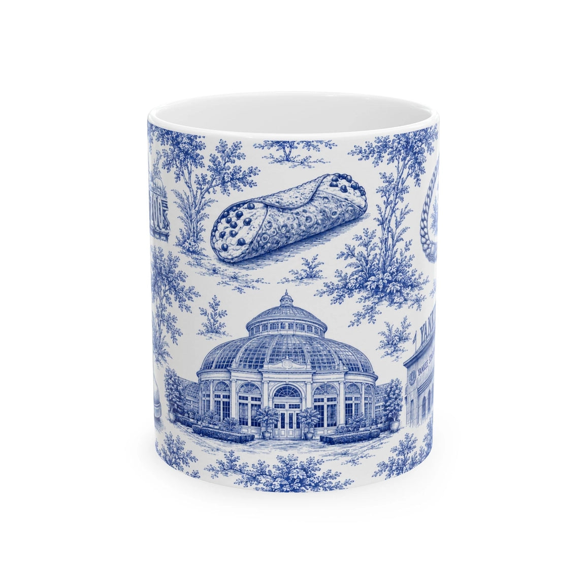 Bronx Toile De Jouy Chinoiserie Ceramic Mug