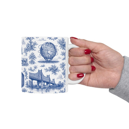 Queens Toile De Jouy Chinoiserie Ceramic Mug