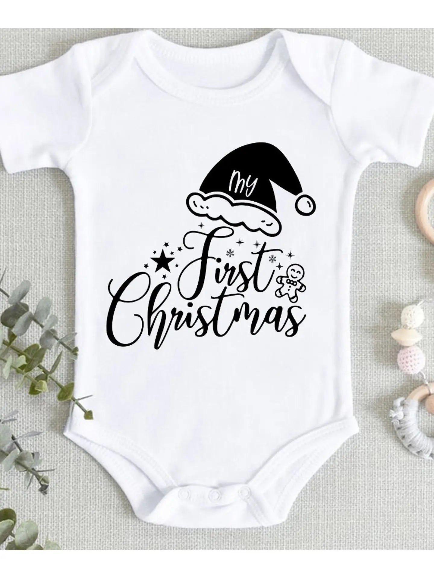 My First Christmas Baby Bodysuit