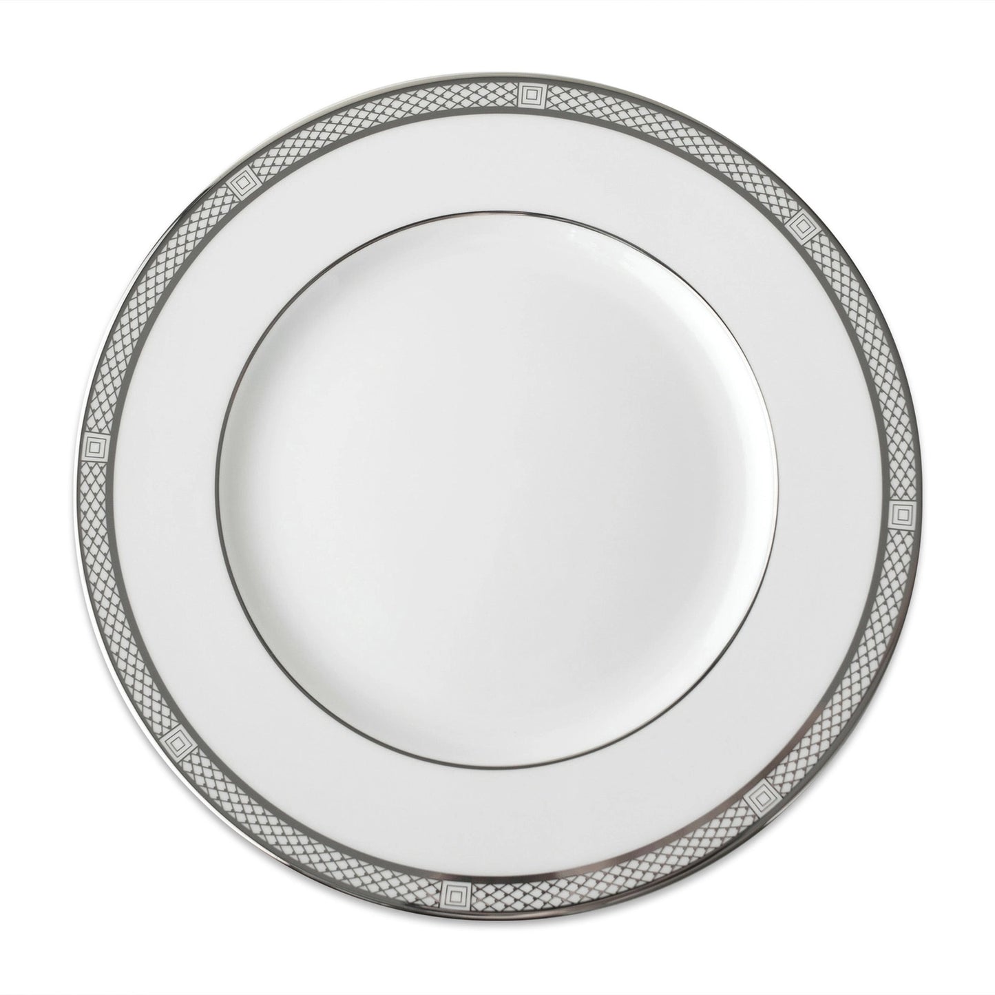 Hawthorne Ice Platinum Simple Dinner Plate