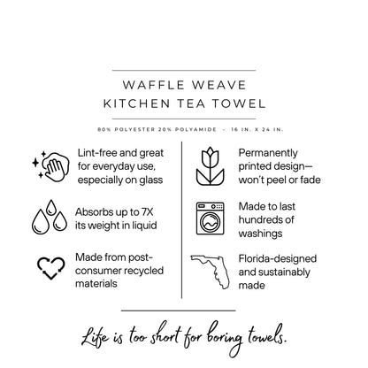 BBQ Grilling Waffle Weave Towel - NY Gift Boutique