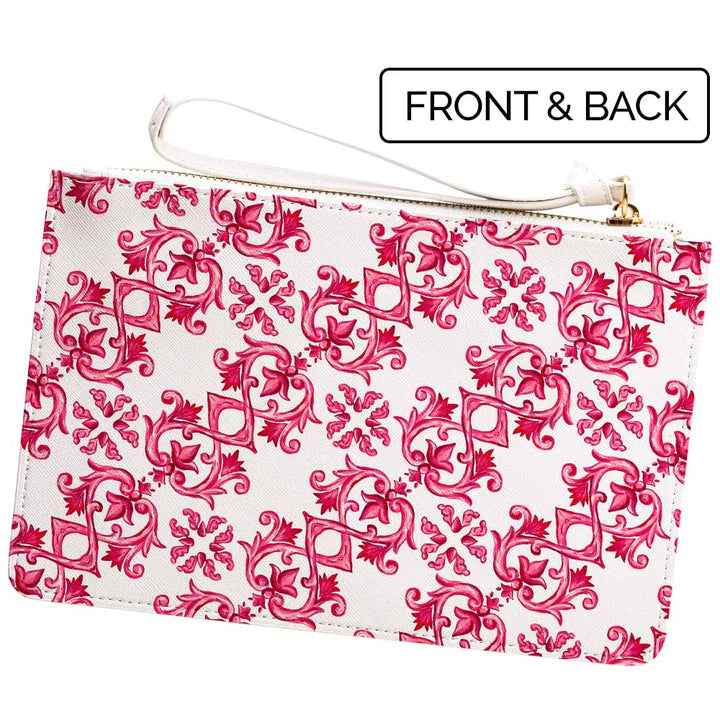 Maiolica Red Clutch Bag
