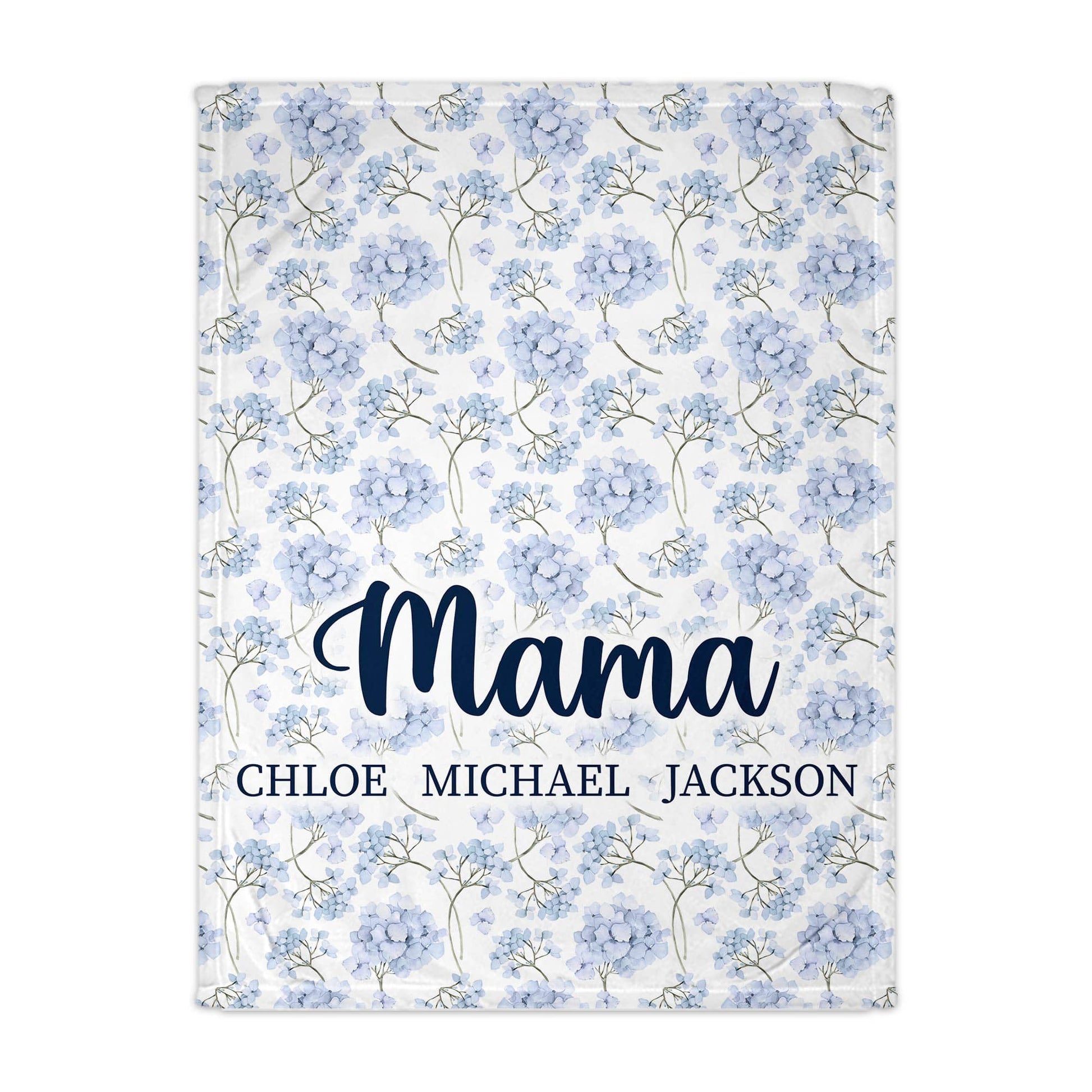 Blue Flower Family Blanket - NY Gift Boutique
