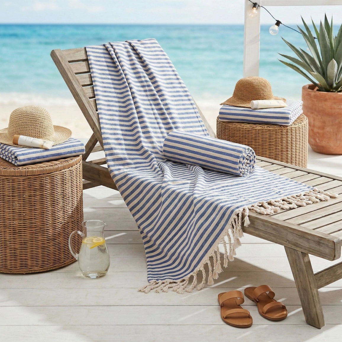 Turkish Large Beach/Bath Towel - NY Gift Boutique