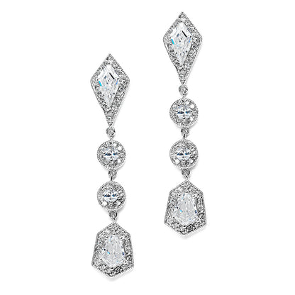 Empress & Noble Cut Cubic Zirconia Earrings