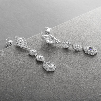Empress & Noble Cut Cubic Zirconia Earrings