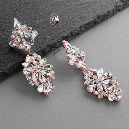Rose Gold Dangling Earrings 