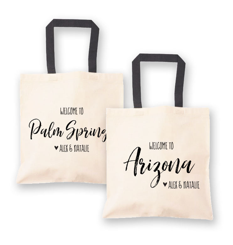 State Canvas Welcome Tote Bags