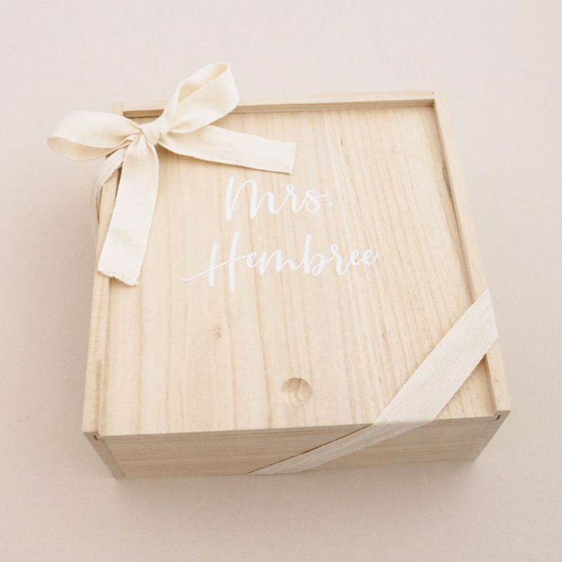 Bride - Keepsake Wood Gift Box