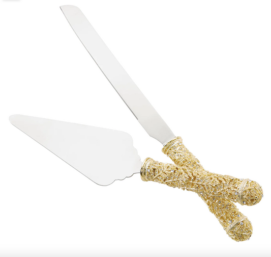 Gold Florence Dessert Serving Set by Olivia Riegel® - NY Gift Boutique