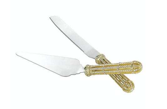 Gold Emerson Dessert Serving Set by Olivia Riegel