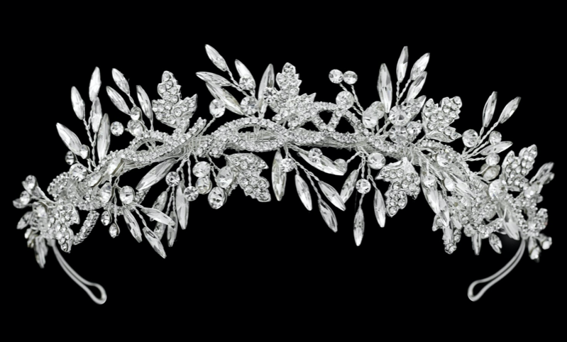 "Lia" Rhinestones & Crystal Headband