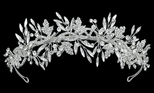 "Lia" Rhinestones & Crystal Headband
