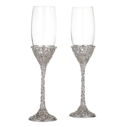 Olivia Riegel Silver Isadora Flute (Set of 2)