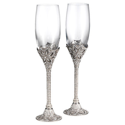 Olivia Riegel Silver Windsor Flute (Set of 2)