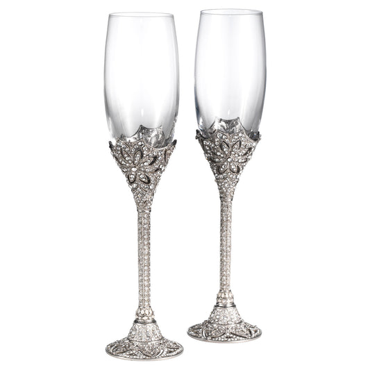 Olivia Riegel Silver Windsor Flute (Set of 2)