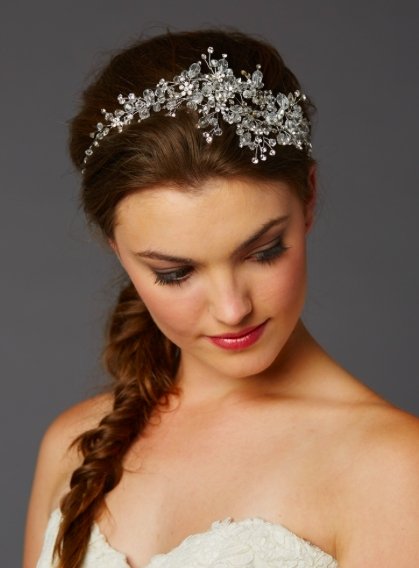 Bridal Hair Vine with Lavish with Crystal Sprays