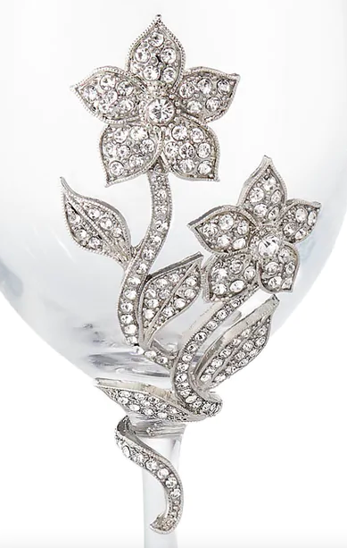 Silver Flora Stemware  (SET OF 2) by Olivia Riegel®