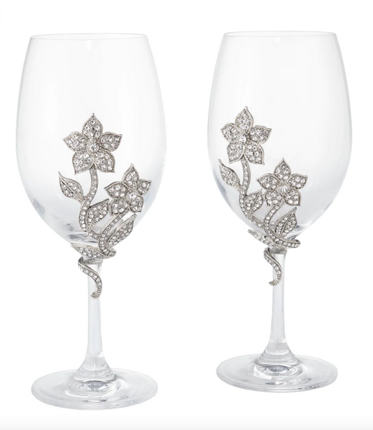 Silver Flora (Set of 2) by Olivia Riegel