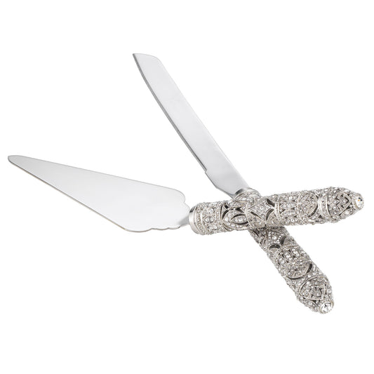 Silver Windsor Dessert Serving Set by Olivia Riegel