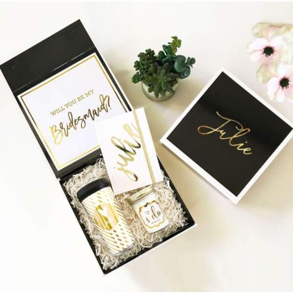 Black and White Personalized Gift Boxes - Gift Box